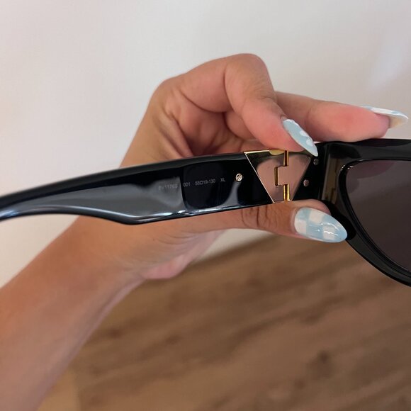 Bottega Veneta BV1176S 001 Black Grey Cat Eye Women Sunglasses main image 4